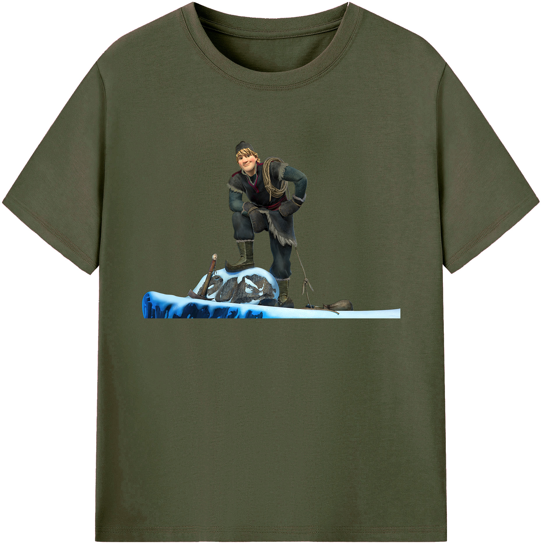 （画像用） アナと雪の女王 アンナ エルサ Frozen Anna Elsa 綿100％ メンズ半袖Tシャツ｜肌触りやわらか＆通気性
